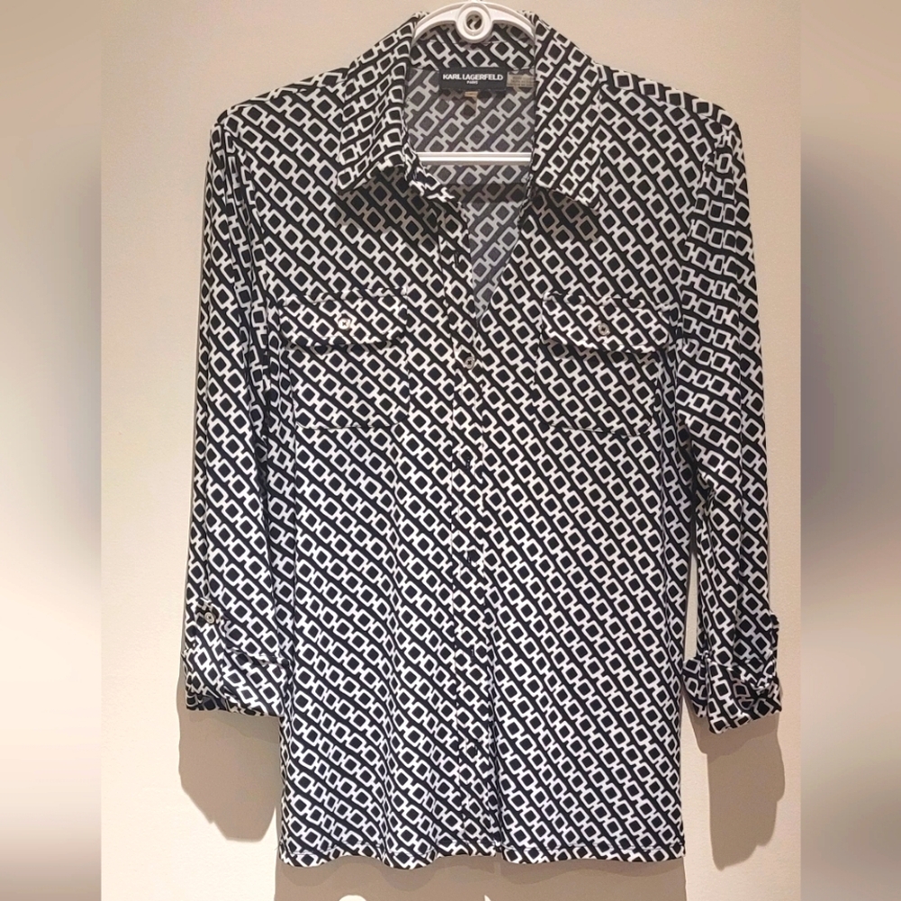 Sz M Karl Lagerfeld Paris Blouse